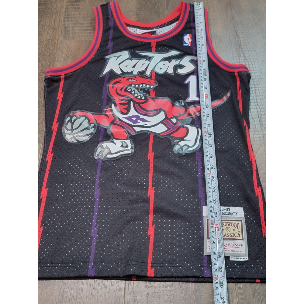 Mitchell&Ness Toronto Raptors Tracy McGrady 1998-99 HWC Swingman Jersey Black S‎